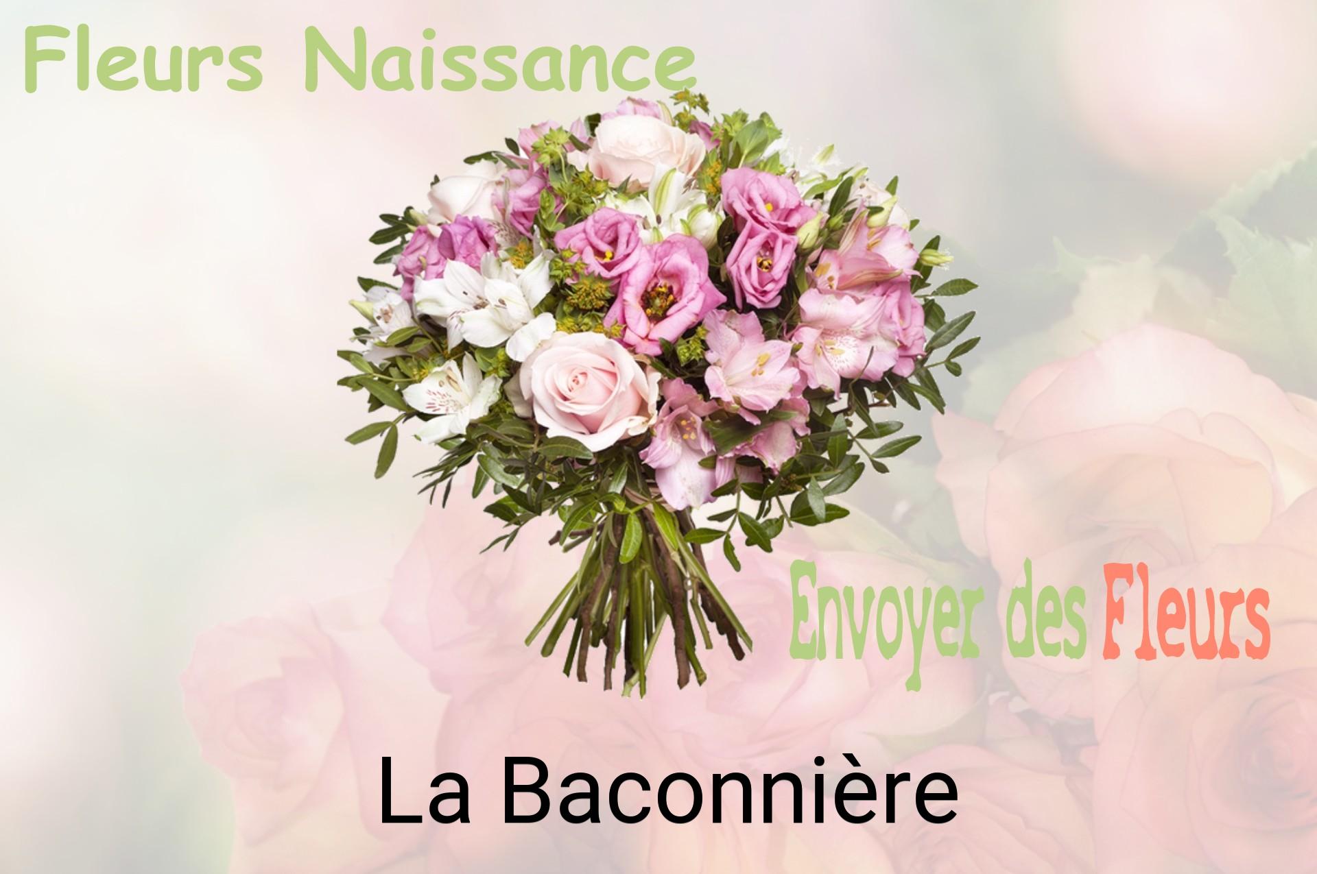 Bouquet de fleurs de naissance livré à La Baconnière